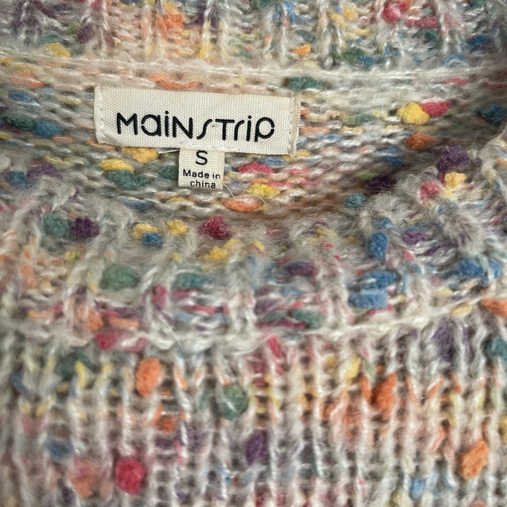 Confetti- sweater, poof sleeves